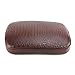 Oumurs Alligator Synthetic Leather Suction Cup Passenger Pillion Pad Seat Rectangle Cushion Pad for Harley Sporster XL 883 1200 Chopper Bobber Dyna Touring (6 Suction Cup Brown)