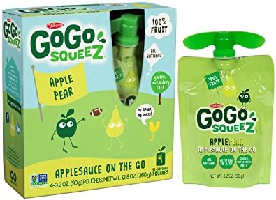 Materne North America GoGo squeeZ Applesauce On The Go, ApplePear, 3.2 Ounce, 4 Count (Pack of 4)