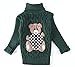 MIQI Boys Christmas Turtleneck Sweater Kids Knit Sweater for Girls