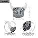 Baby Infantl and Parent Hat Toddler Knit Viking Beanie Crochet Handmade Cap Baby Photography Props (Toddler & Parent, Grey)