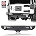Hooke Road Different Trail Rear Bumper w/Hitch Receiver & LED Accent Lights for 2007-2018 Jeep Wrangler JK & Unlimited