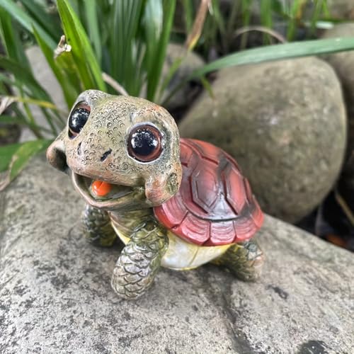 Turtle Outdoor Garden Decor – Outside Garden Statues for Home, Yard, Patio,