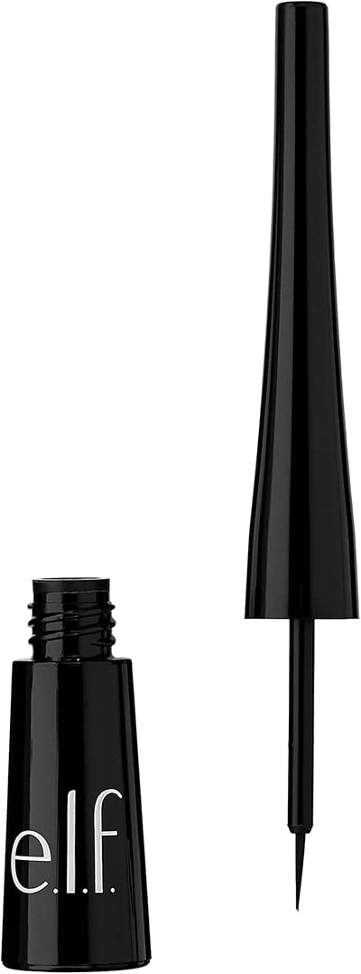 e.l.f. Expert Liquid Liner Jet Black Smudge-proof Long-lasting Precision Brush