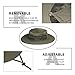 YR.Lover Outdoor UV Sun Protection Wide Brim Fishing Cap with Removable Flap