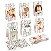 Aytai 48pcs Woodland Party Favor Bags, 3D Animal Party Bags with Thank You Stickers for Kids Woodland Creatures Baby Shower Birthday, Woodland party supplies