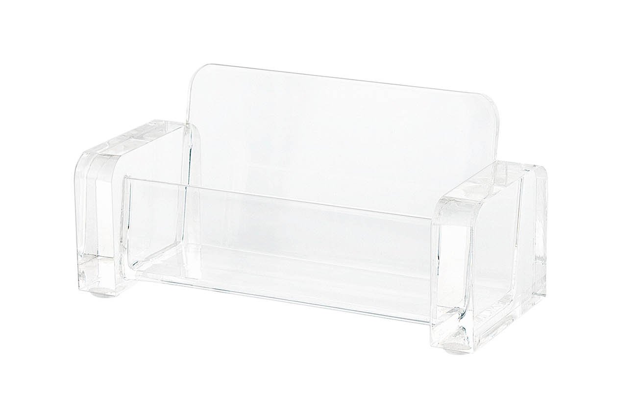 Wedo 604416 Acrylic Business Card Holder Crystal Clear