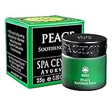 Spa Ceylon Luxury Ayurveda Peace Soothing Balm with Virgin Coconut Oil and Beeswax, Cooling Soothing Relaxing Formula with Eucalyptus Peppermint and Blackseed, 25 Grams