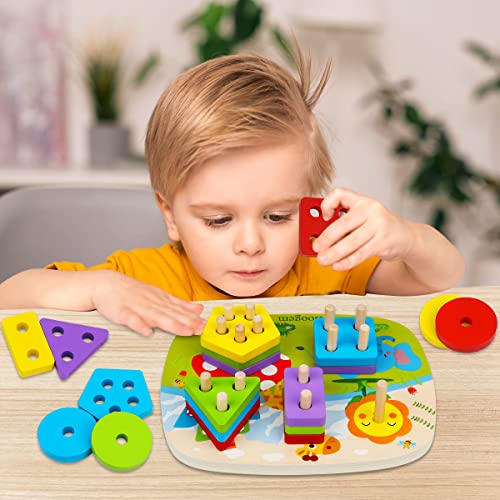 Montessori Toys for 1 2 Year Old Toddlers Baby Boys Girls Wooden