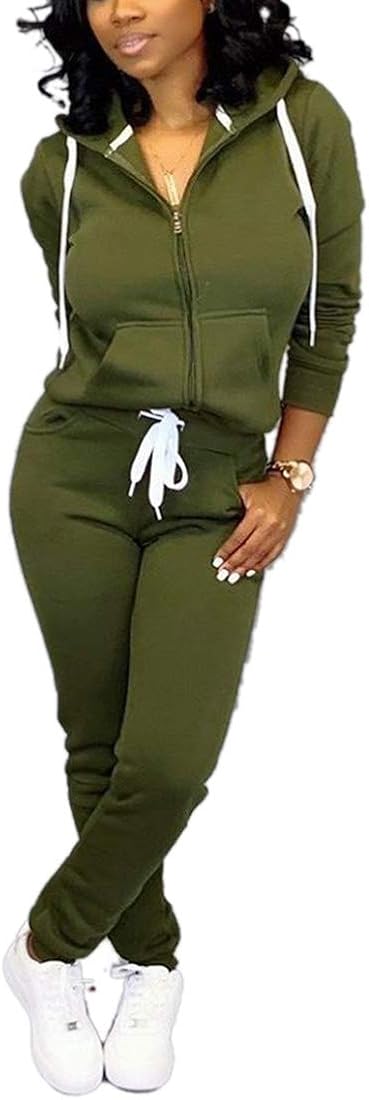 Nimsruc Womens 2 Piece Tracksuit Long Sleeve Casual Patchwork Pants Set at  Women’s Clothing store