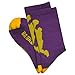 Athletic Half Cushioned Crew Socks | Basketball Player Design | Purple/Gold