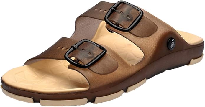 Amazon.com | ChayChax Women's Men's Kids' Slides Slippers Mules Adjustable Double Buckle Beach 
