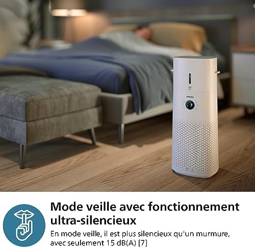 Purificateur d'air & Humidificateur 2-en-1 3000, HEPA, Blanc