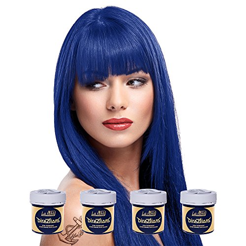 4 x La Riche Directions Semi-Permanent Hair Colour Dye Box Of Four-Atlantic Blue