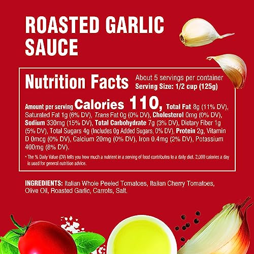 Rao's Homemade Tomato Sauce, Roasted Garlic, 24 oz, Versatile Pasta