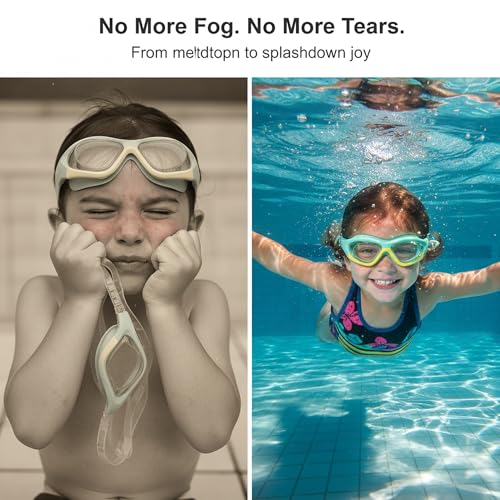 Seaflar General Purpose Anti-Fog Swimming Goggles | UV Protection, Waterproof, Silicone Gasket | Swimming Goggles for Kids Ages 6-14