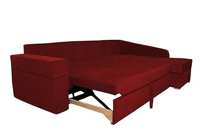 Adorn India Comfort Line Corner Cumbed Five Seater Sofa (Maroon)
