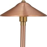 VOLT Parasol 12V Brass Path Light - Professional Landscape Lighting For Driveways & Gardens