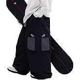 SNOWVERB Womens Mens Super Baggy Waterproof Insulated Mountain Snow Pants Loose Fit Ski Snowboard Streetwear Pants
