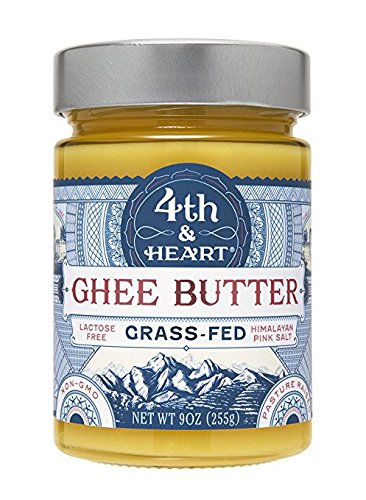 4th & HeartGhee Butter, Grass-Fed, Himalayan Pink Salt, 2Pack (9 oz (225 g) Each)