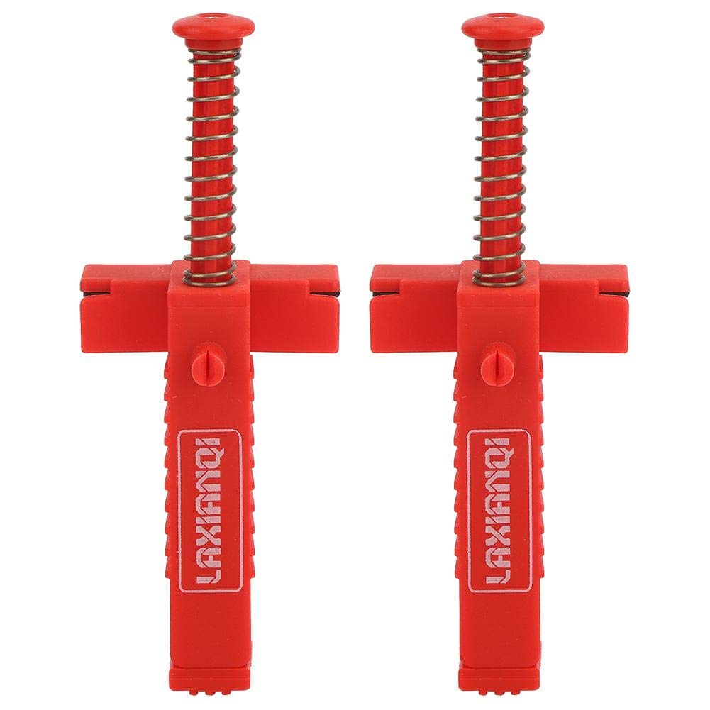 2PCs Brick Line Clips Plastic Brick Liner Line Runners Plumber Tools Red Spring-Loaded Brick Line Clip Leveling Measuring Tool(Red)