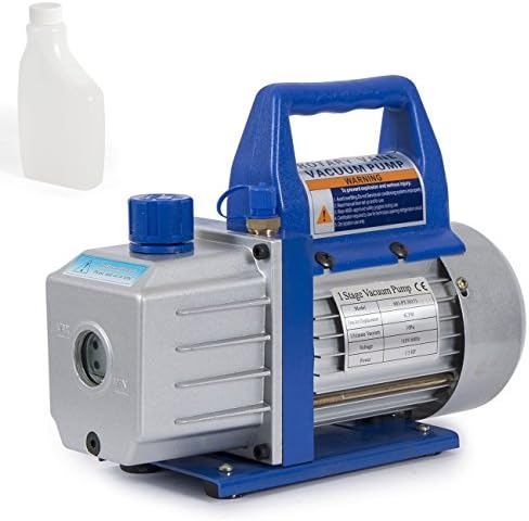 4CFM Rotary Vane Deep Vacuum Pump 1/3HP AC Air Tool R410a R134 HVAC Refrigerant Bonus free ebook By Allgoodsdelight365