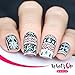 Whats Up Nails - Christmas New Year Winter Nail Stamping Plates (B003, B022) for Nail Art Design