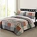 SLPR Urban Retreat 2-Piece Lightweight Printed Quilt Set (Twin) | with 1 Sham Pre-Washed All-Season Machine Washable Bedspread Coverlet