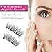 Long Magnetic Eyelashes Double Magnets No Glue Reusable False Magnetic Eyelashes 8 Pieces 3D Ultra Thin Lightweight Fake Eyelashes Easy to Apply Natural Look (8pieces)