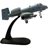 LATUROP 1:100 A-10A Attack Jet Model, Metal Pre-Build Highly Simulation Military Airplane, Warthog Aircraft Models for Collection and Display.