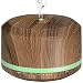 Essential Oil Diffuser, Mogomiten 450ML Wood Grain Ultrasonic Aromatherapy Diffuser Air Mist Humidifier with Waterless Auto Shut-off, 8 Color Led Lights for Bedroom Baby Women Office Yoga SPA primary