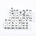 Outus 800 Pieces White Cube Beads with Black Alphabet Letters, Acrylic Plastic