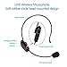 [Upgraded] Acekool Portable Wireless Voice Amplifier Microphone with Waistband, MP3 Player/U Disk/TF, 1800mAh Rechargeable Batteries for Teachers, Speakers, Yoga Instructors, Coaches and More