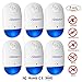Ultrasonic Pest Control ,SENQIAO Indoor Electronic Repellent for insect with Night Light- Repellent for Mosquitoes, Cockroaches, Ants, Rodents, Flies, Bugs, Spiders, Mice (6 packs)