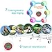 I2USHOP Alarm Clock for Kids Bedroom, Wake Up Light Digital Clock with Indoor Temperature & Calendar & 6 Natural Sound & 7 Colors Changing Light (Green)