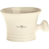 Edwin Jagger Ivory Porcelain Shaving Soap Bowl With Handle