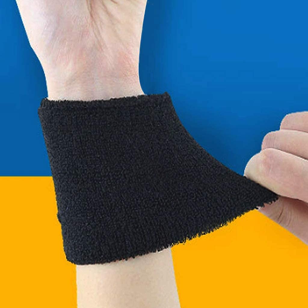 Sponge Wrist Protection Wristband with Zipper Pouch, Wrist Wallet, Absorb Sweat and Breathable, for Tennis Running Cycling