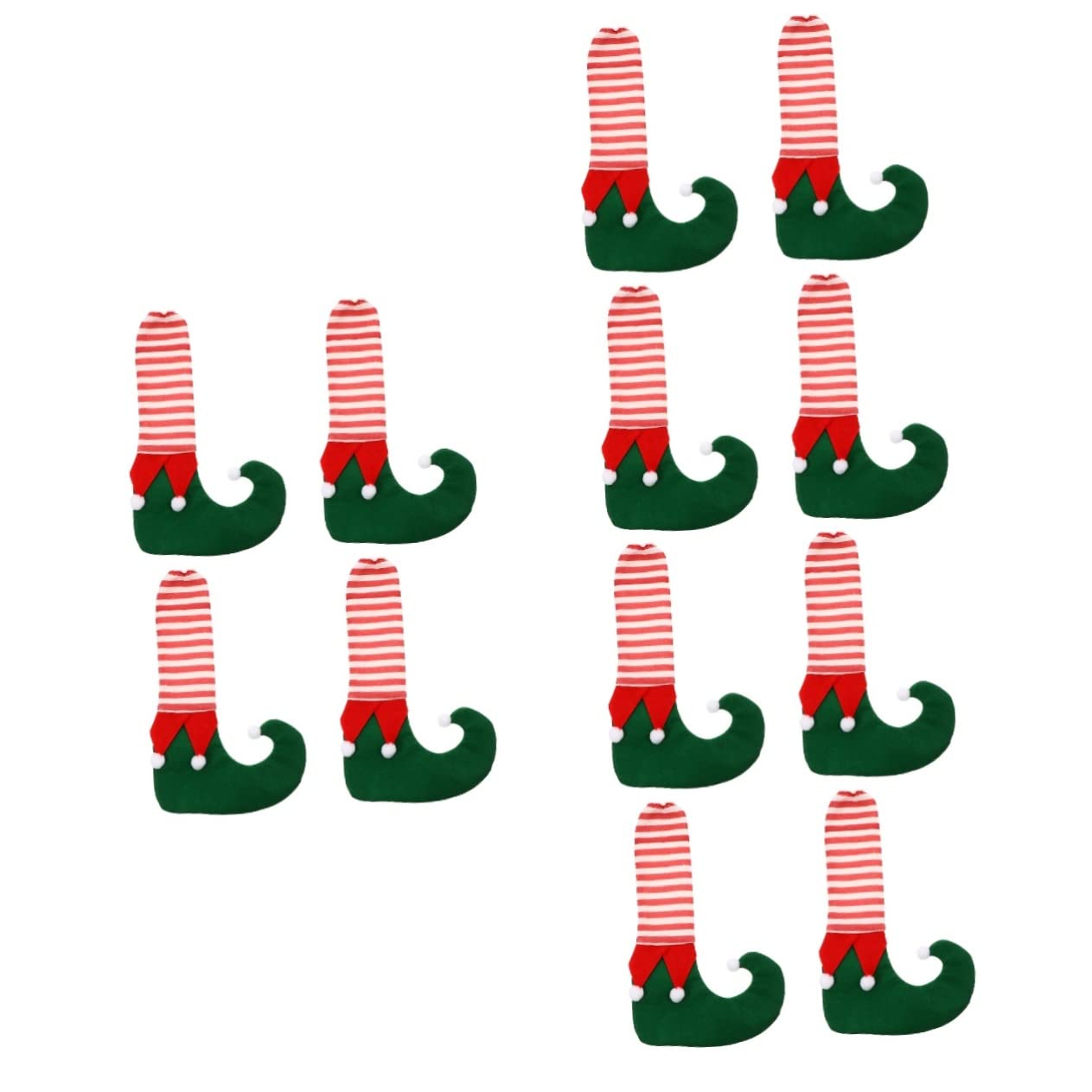Photo 1 of Gogogmee 12 Pcs Christmas Seat Covers Creative Chair Foot Protectorsassorted Colors for Holiday Dining Room Decor and Furniture