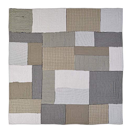 VHC Brands Farmhouse Bedding - Ashmont Grey Quilt Luxury King