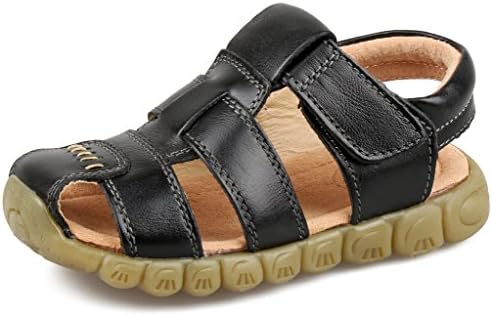 SKOEX Boy's Leather Closed Toe Outdoor Sport Sandal (Toddler/Little Kid)