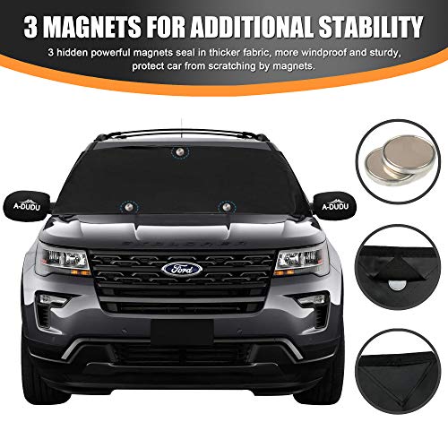 5 Windshield+Thicker+Magnets+Windproof+Waterproof