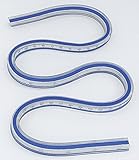 Flexible Ruler 24 Inch (60 cm) - Curve Plastic with Paper Ruler for Sewing, Drawing and Measuring - by Beaulegan