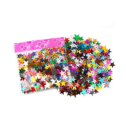 Sequins and Spangles for Children's Handmade DIY, Creative Color Beads Sequins Greeting Card Decoration Gold Foil Iron Slices (Star) - Thumbnail 2