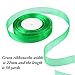 Aneco 100 Yards 22 mm Christmas Ribbon Wide with 25 Yards 15mm Gold Glitter Metallic Sparkle Ribbon Shimmer Sheer Organza Ribbons for Gift Wrap Wedding Christmas Decoration,3 Rolls, Green, Red and Go