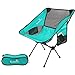 Greatiem Folding Camping Chair Portable Lightweight Backpack Chairs Compact Heavy Duty Carry Bag Hiking Picnic Beach Camp Backpacking Outdoor Festivals (Cyan)