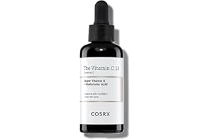 COSRX Pure Vitamin C 13% Serum with Vitamin E & Hyaluronic Acid, Brightening & Hydrating Facial Serum for Dark Spots, Fine Lines, Uneven Skin tone, 0.67fl.oz/20ml, Animal Testing-Free, Korean Skincare