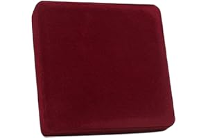 Velvet Gift Box Display Case for Pearl Necklace with Red Inner Heart Jewelry Presentation Box 7.48 x 7.48 x 1.57 Inches