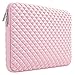 MOSISO Laptop Sleeve Compatible with 13-13.3 inch MacBook Pro, MacBook Air, Notebook Computer, Diamond Foam Neoprene Bag with Small Case, Rose Quartz