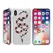 iPhone X Red Snake Case: Luxury Transparent Durable Designer Womens Protective TPU Cover / Bumper / Skin / Cushion with Vivid Print Technology (fits 5.8