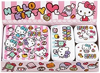 Tamahashi HELLO KITTY (halo - Kitty) Cafe Love sealed container 4pc set B KT-106