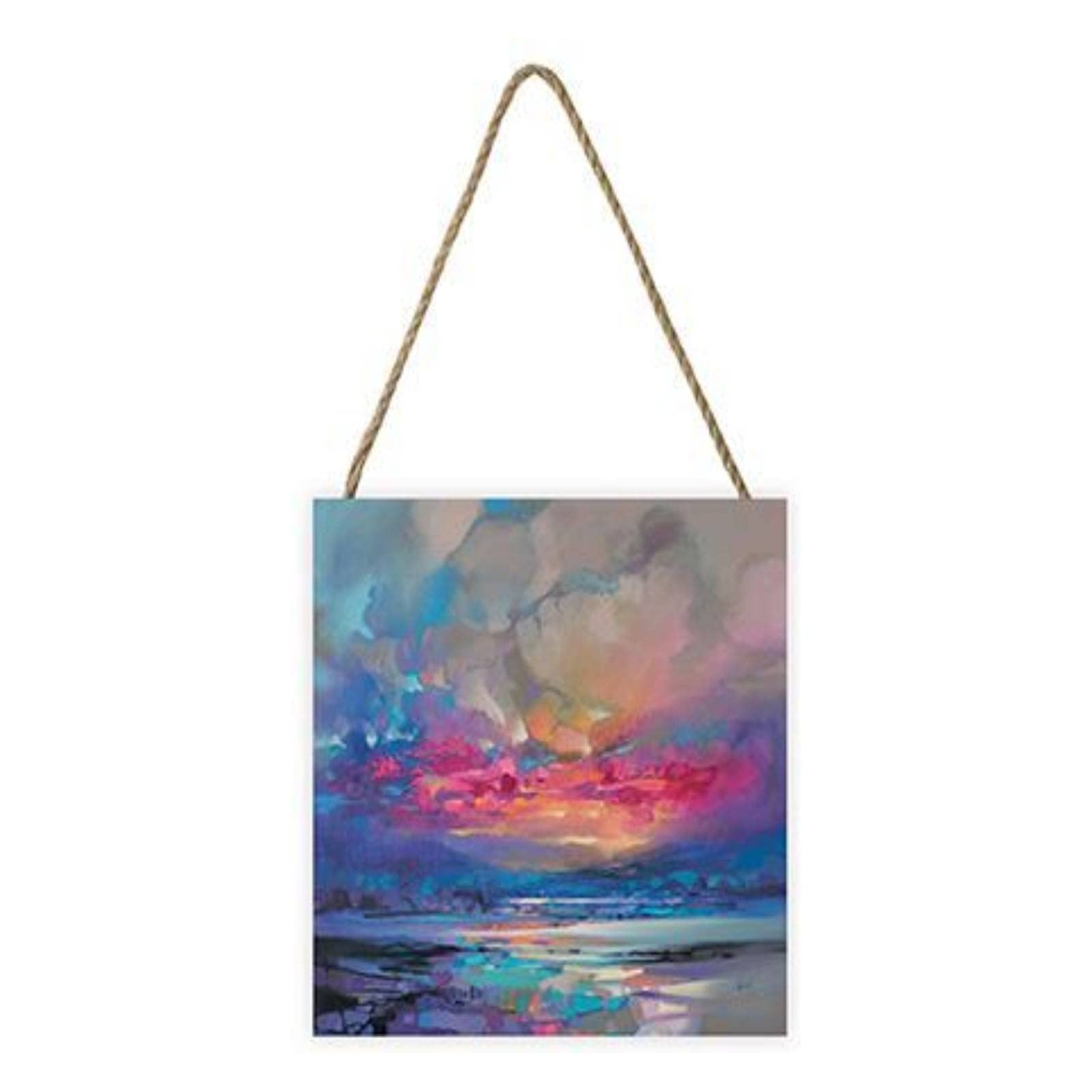 Pyramid International Scott Naismith Artwork (Quantum Skye Design) 20cm x 20cm x 3cm Woodblock with Hanging Cord - Official Merchandise ​